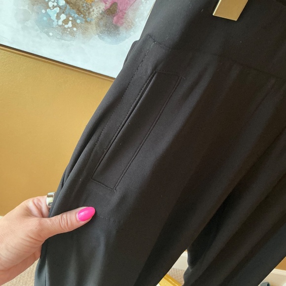 Norma Kamali Black Jogger Pants Size Large - Picture 3 of 5